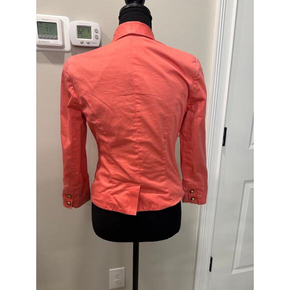 The Webster MIAMI at Target Cinched Blazer Coral Jacket Career Size 4 - Picture 2 of 10